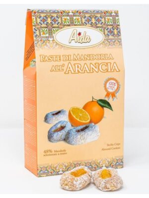 pasta di mandorla all arancia scatolina 200 g
